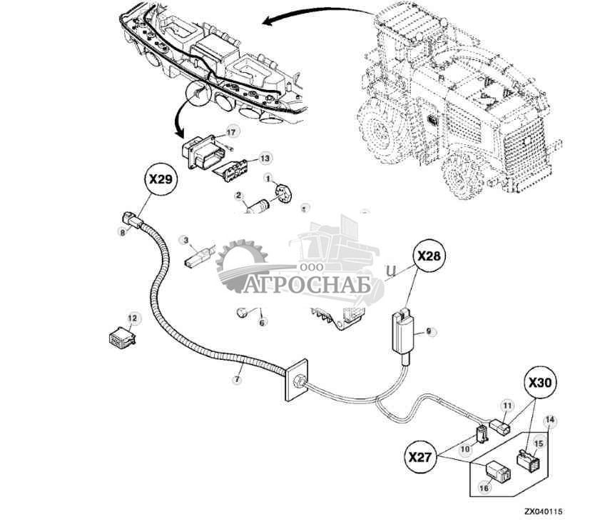 Жгут проводов  мобильный процессор, GreenStar™ 
